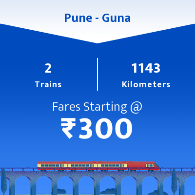 Pune To Guna Trains